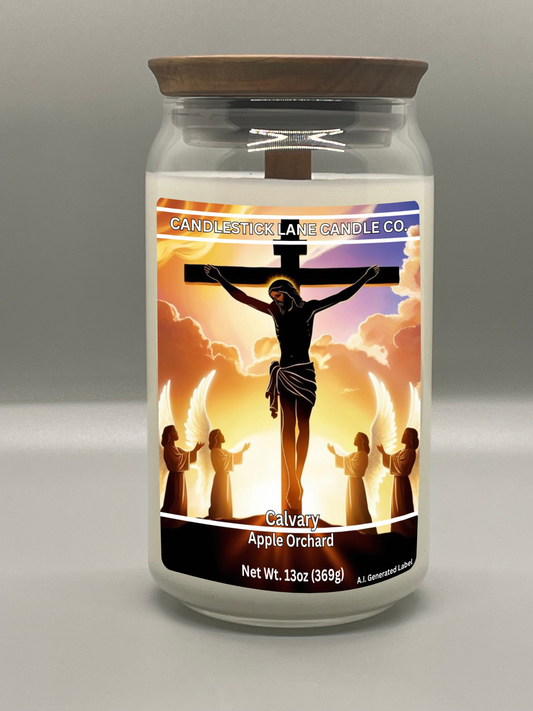 13oz "Calvary" Themed Jar Candle